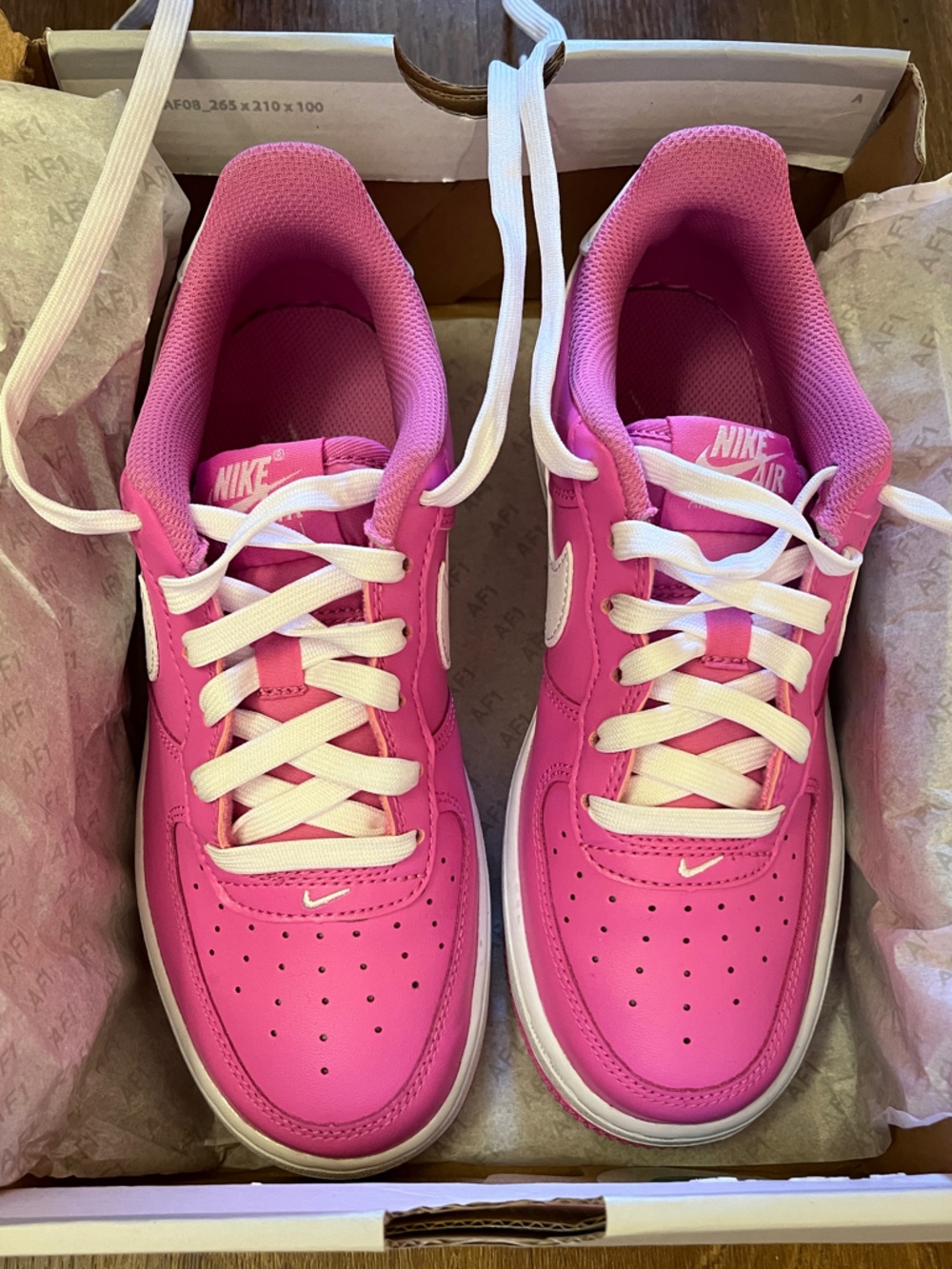 Nike Hot Pink and White Low-Top Sneakers